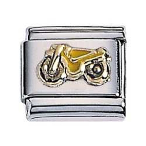 Zoppini Motor geel

Metaal     : staal / 18 karaat goud
Kleur       : geel goud
Maten     : 9 mm
Materiaal : Staal, emaille , Goud
Modelnr  : 302.039